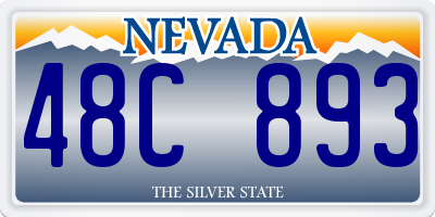 NV license plate 48C893