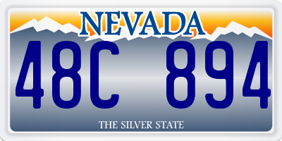 NV license plate 48C894