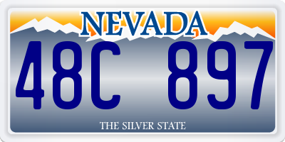 NV license plate 48C897