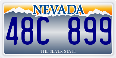 NV license plate 48C899