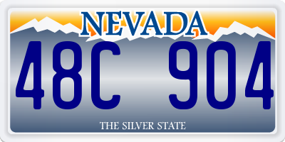 NV license plate 48C904