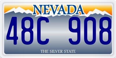 NV license plate 48C908