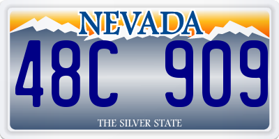 NV license plate 48C909