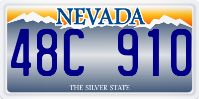 NV license plate 48C910