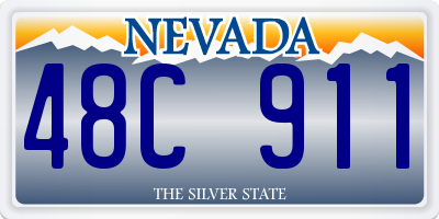 NV license plate 48C911