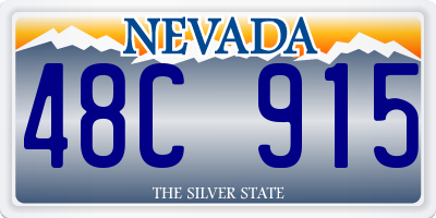 NV license plate 48C915