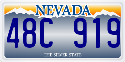 NV license plate 48C919