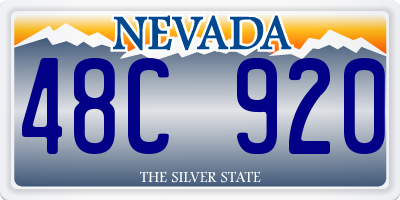 NV license plate 48C920