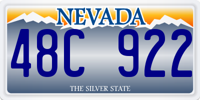 NV license plate 48C922