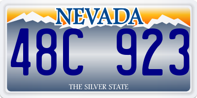 NV license plate 48C923