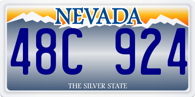 NV license plate 48C924