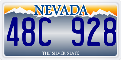 NV license plate 48C928