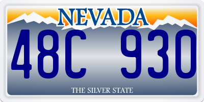 NV license plate 48C930