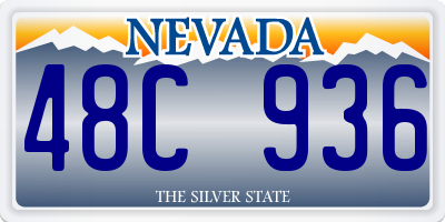 NV license plate 48C936