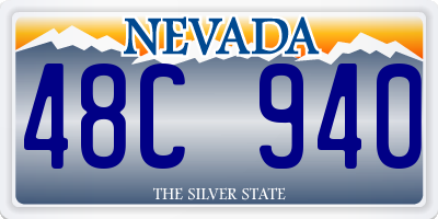 NV license plate 48C940