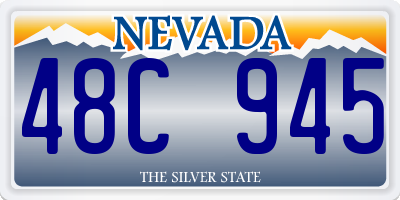 NV license plate 48C945