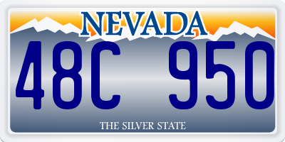NV license plate 48C950