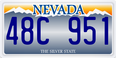 NV license plate 48C951