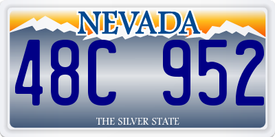 NV license plate 48C952