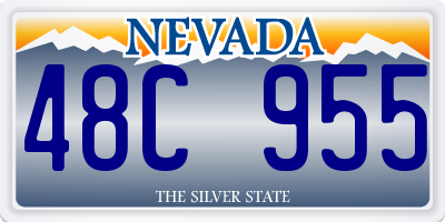 NV license plate 48C955