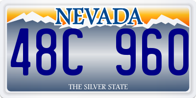 NV license plate 48C960