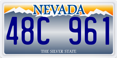 NV license plate 48C961