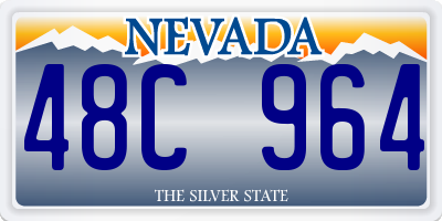 NV license plate 48C964