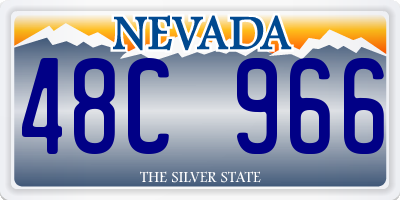 NV license plate 48C966