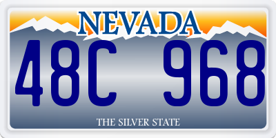 NV license plate 48C968