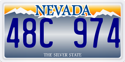 NV license plate 48C974