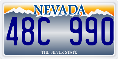 NV license plate 48C990