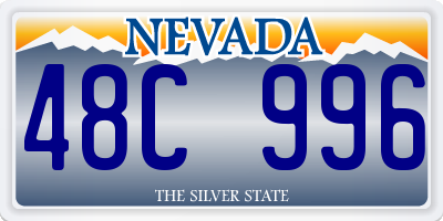 NV license plate 48C996