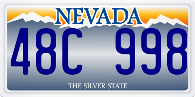 NV license plate 48C998