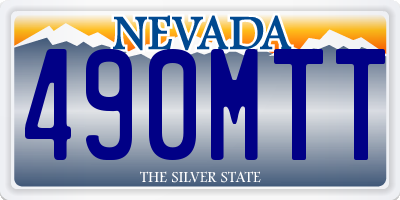 NV license plate 490MTT