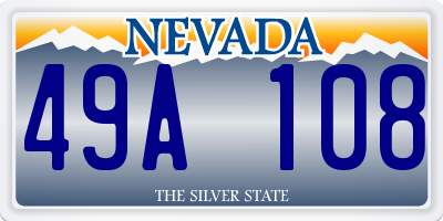 NV license plate 49A108