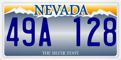 NV license plate 49A128