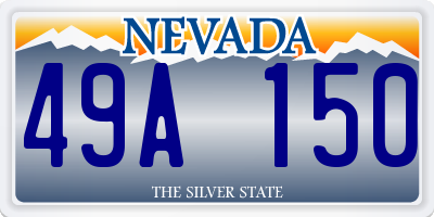 NV license plate 49A150