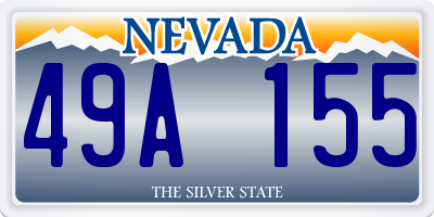 NV license plate 49A155