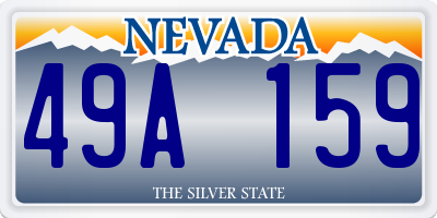 NV license plate 49A159