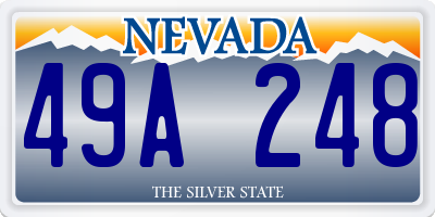 NV license plate 49A248