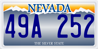 NV license plate 49A252