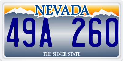 NV license plate 49A260
