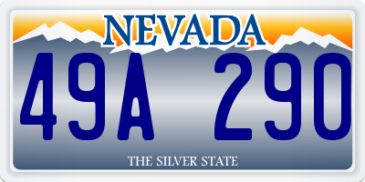NV license plate 49A290