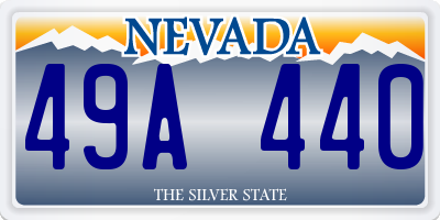 NV license plate 49A440
