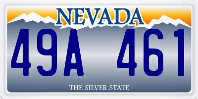 NV license plate 49A461