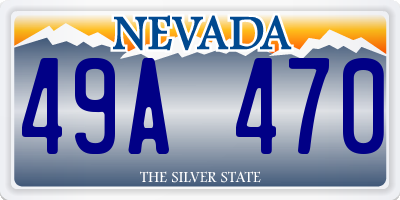 NV license plate 49A470