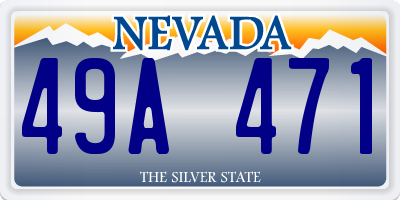 NV license plate 49A471