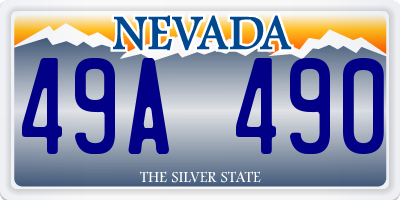 NV license plate 49A490