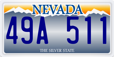 NV license plate 49A511