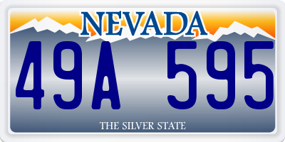 NV license plate 49A595